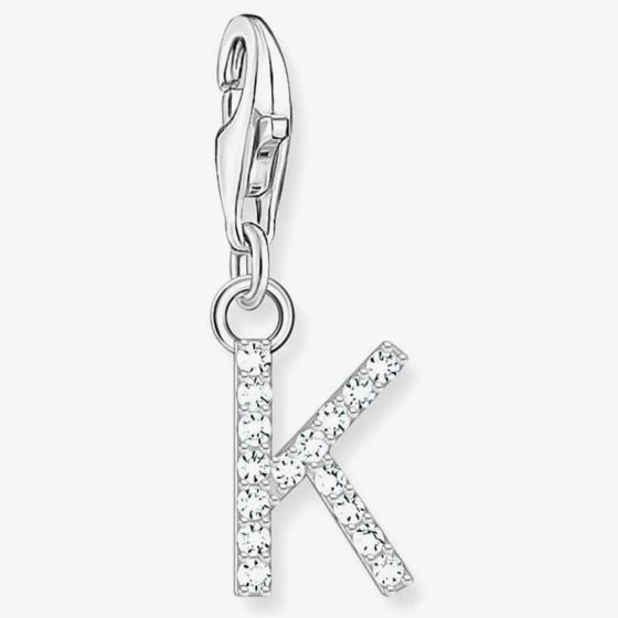 THOMAS SABO Silver Cubic Zirconia Letter K Charm 1950-051-14