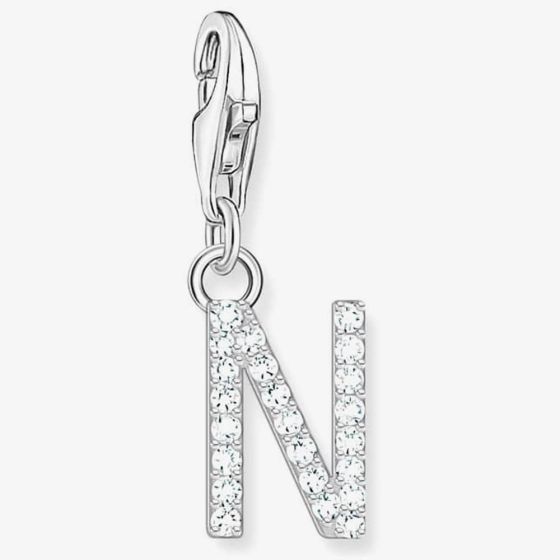 THOMAS SABO Silver Cubic Zirconia Letter N Charm 1951-051-14