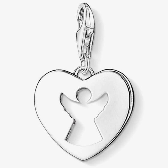 THOMAS SABO Silver Heart Cut Out Angel Charm 0869-001-12
