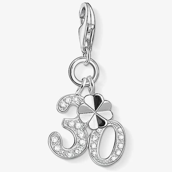 THOMAS SABO Silver Pavé 30 Charm 1237-051-14 30
