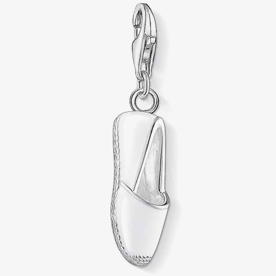 THOMAS SABO Silver White Enamel Espadrille Charm 1351-007-14