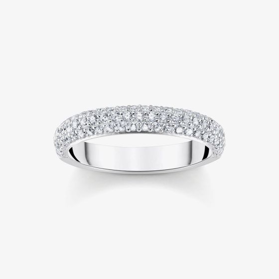 THOMAS SABO Sterling Silver Cubic Zirconia Full Eternity Ring TR2462-051-14