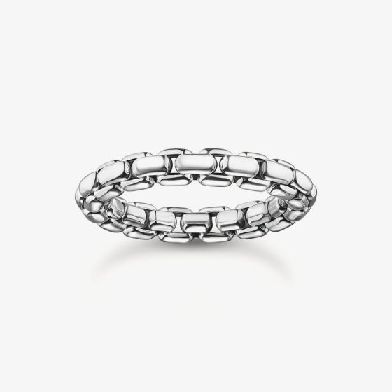 THOMAS SABO Silver Box Chain Ring TR2502-637-21