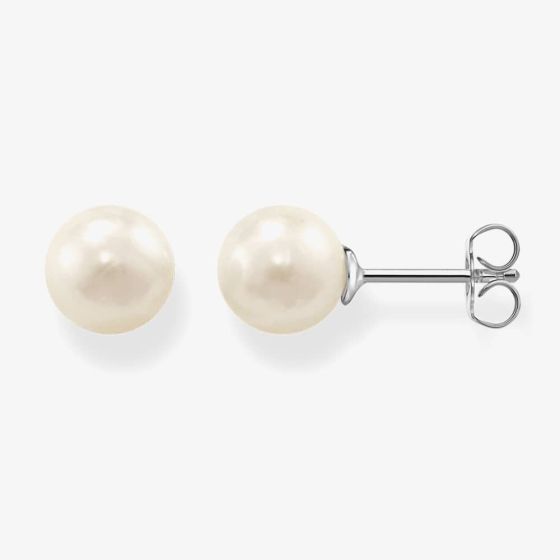 THOMAS SABO Small Simulated Pearl Stud Earrings