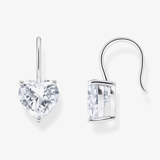 THOMAS SABO Silver Heart Cubic Zirconia Earrings H2288-051-14