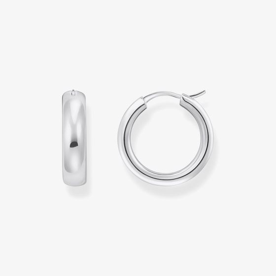 THOMAS SABO Sterling Silver 19.5mm Chunky Hoop Earrings CR746-001-21