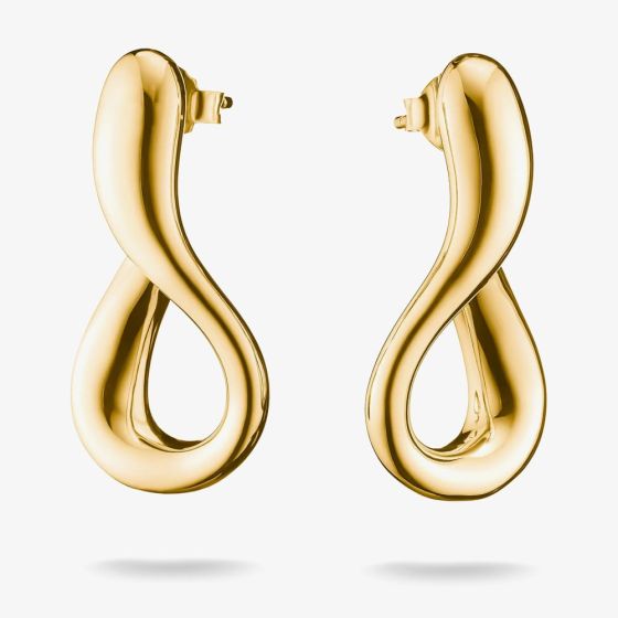 THOMAS SABO Classics 18ct Yellow Gold Plated Loop Stud Earrings H2362-M01-39