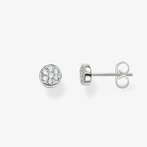 THOMAS SABO Silver 6mm Pavé Round Stud Earrings H1848-051-14