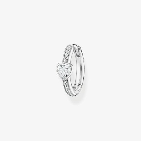 THOMAS SABO Ladies Single Hoop Heart Earring CR692-051-14