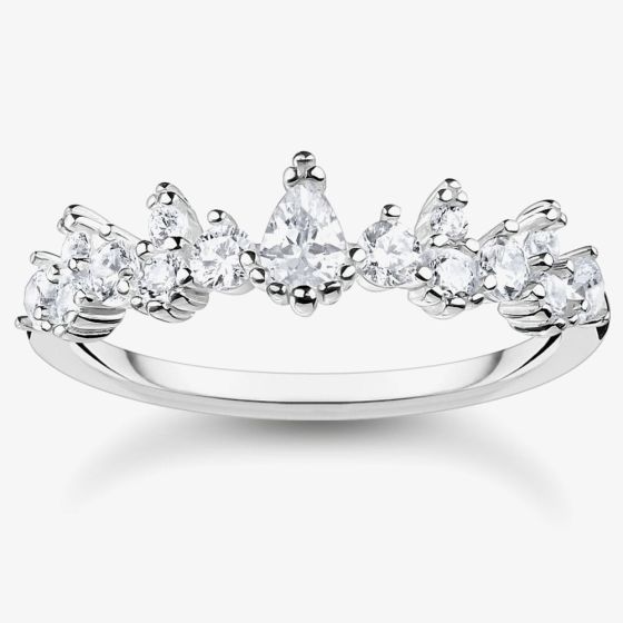 THOMAS SABO Silver Ice Crystals Ring TR2415-051-14
