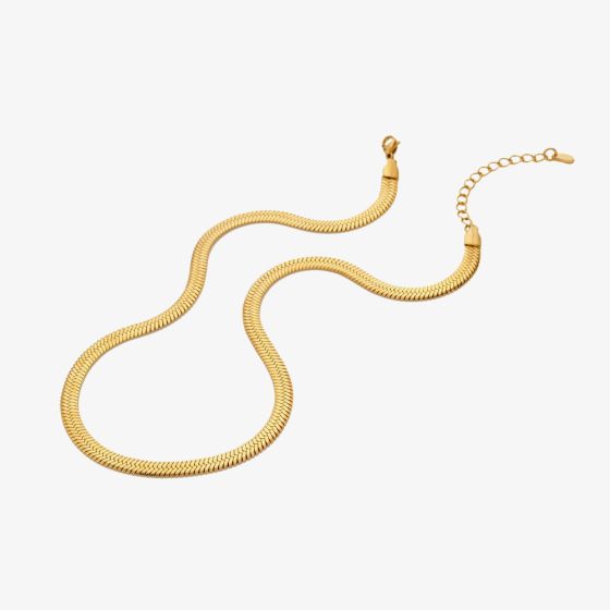 Ava & Sky 14ct Yellow Gold Plated Snake Chain ASN0027