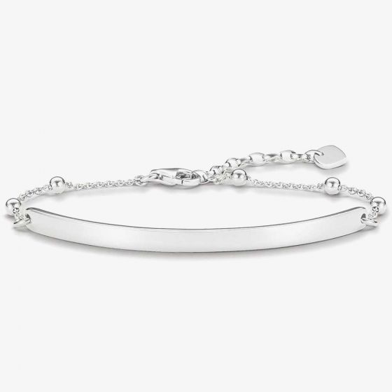 THOMAS SABO Silver Love Bridge Bar Ball Bracelet LBA0044-001-12