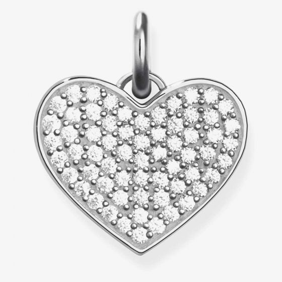 THOMAS SABO Silver Pavé Heart Pendant LBPE0022-051-14