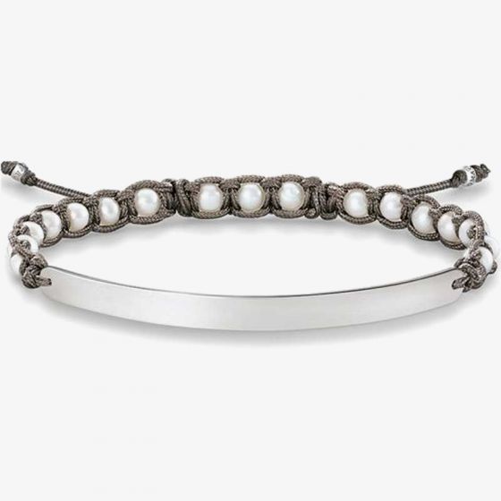 THOMAS SABO Silver Love Bridge White Freshwater Pearl Bracelet LBA0053-170-14