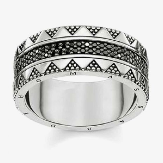 THOMAS SABO Ladies Beaded Ring TR2107-643-11