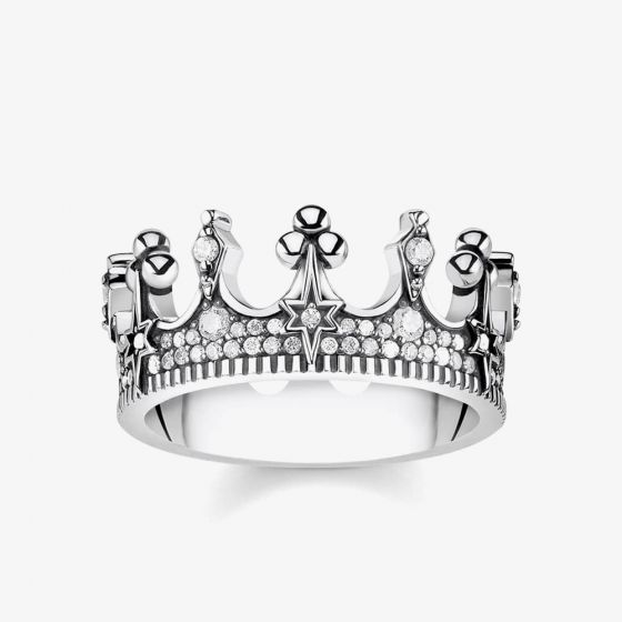 THOMAS SABO Cubic Zirconia Crown Ring TR2224-643-14