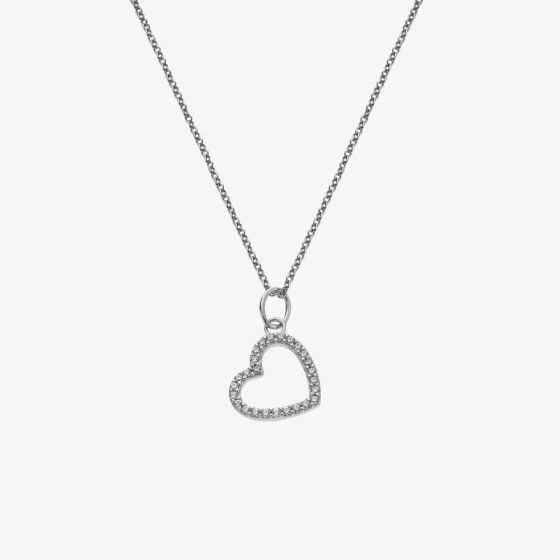 Hot Diamonds Silver Whisper Sterling Silver Happy Birthday Necklace SWP004