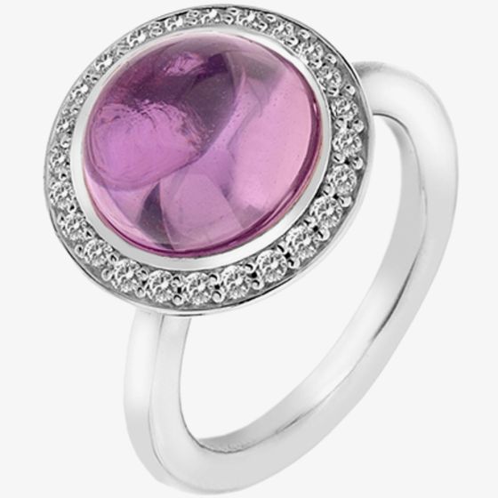 Hot Diamonds Emozioni Pink Laghetto Ring ER014