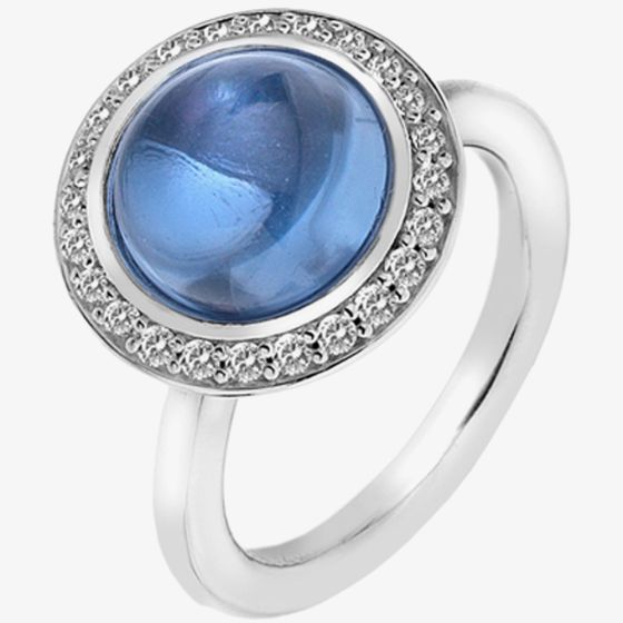 Hot Diamonds Emozioni Azure Laghetto Ring ER015