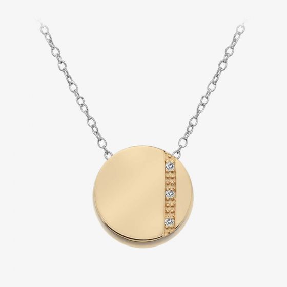 Hot Diamonds Rose Gold Plated Silhouette Circle Pendant DP595