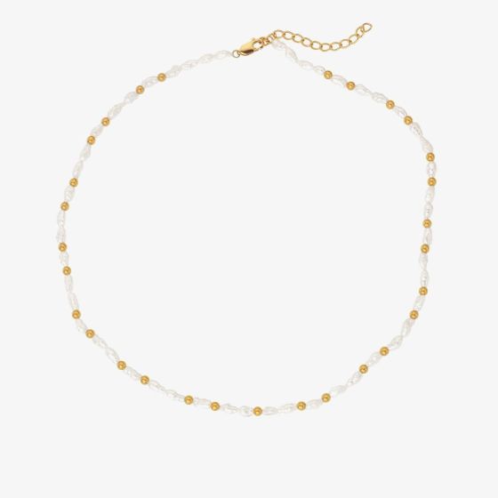 Hot Diamonds HD X Golden Edit Golden Edit Calm Mother Of Pearl Necklace DN157