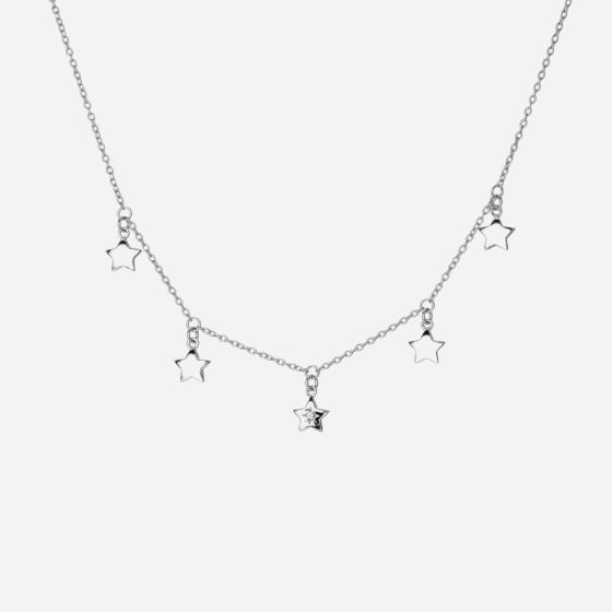Hot Diamonds Sterling Silver Star Choker Necklace DN161