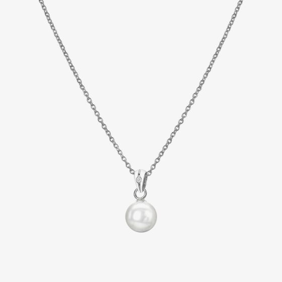 Hot Diamonds Amulets Silver Pearl Pendant Necklace DP895