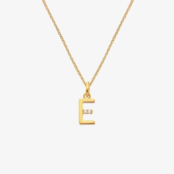 Hot Diamonds HD X Golden Edit Golden Edit E Pendant Necklace DP943