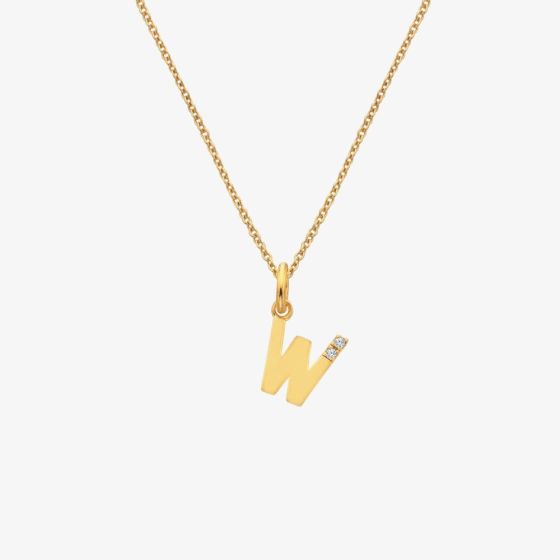 Hot Diamonds HD X Golden Edit Golden Edit W Pendant Necklace DP961