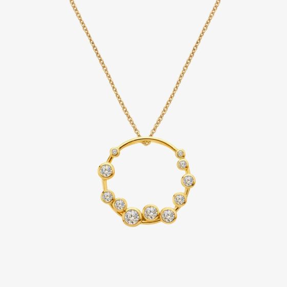 Hot Diamonds Golden Edit Tender Wreath Pendant Necklace DP1107