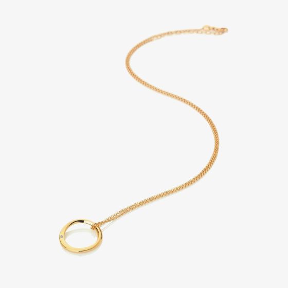 Hot Diamonds HD X Golden Edit Soul Pendant Necklace DP839