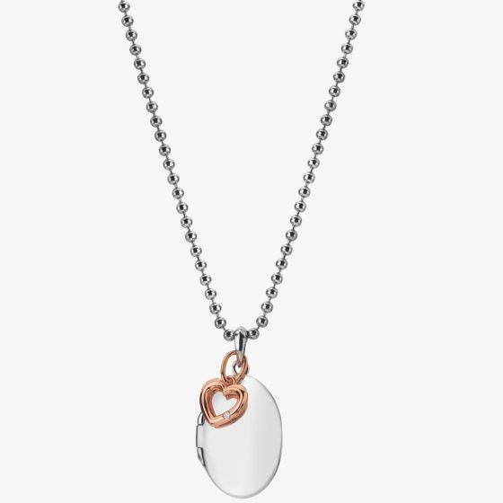 Hot Diamonds Two-Colour Heart Locket Necklace DP881