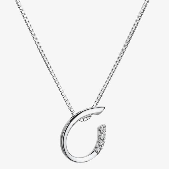 Hot Diamonds Most Loved Silver Teardrop Necklace DP908
