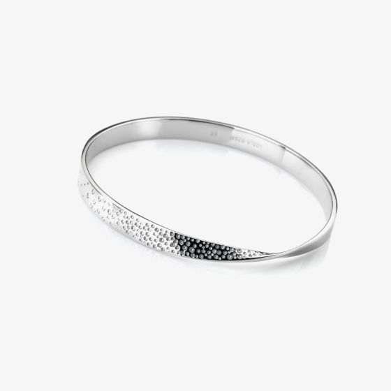 Hot Diamonds Quest Sterling Silver Twist Bangle DC168
