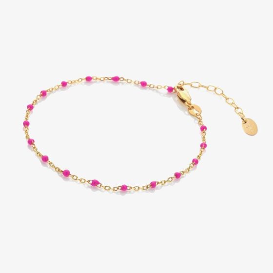 Hot Diamonds HD X Golden Edit Golden Edit Pink Ocean Bracelet DL656