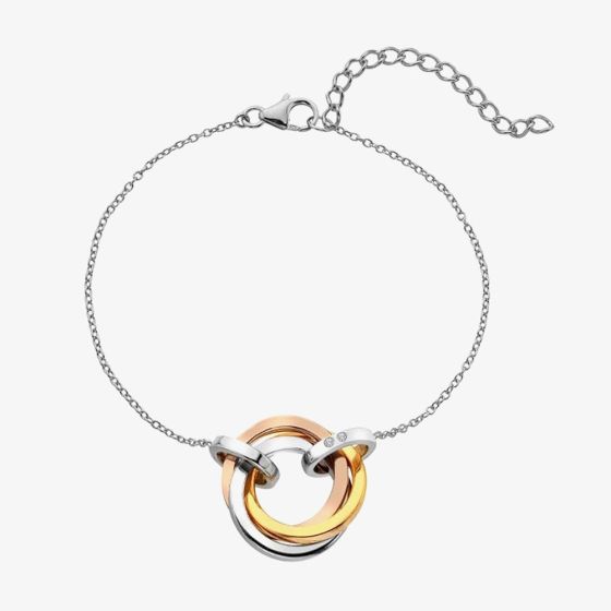 Hot Diamonds Three Colour Trio Circle Bracelet DL707