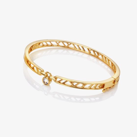 Hot Diamonds Golden Edit Revolve Bangle DC222