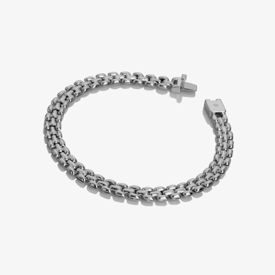 Hot Diamonds Silver Woven Chain Bracelet DL715