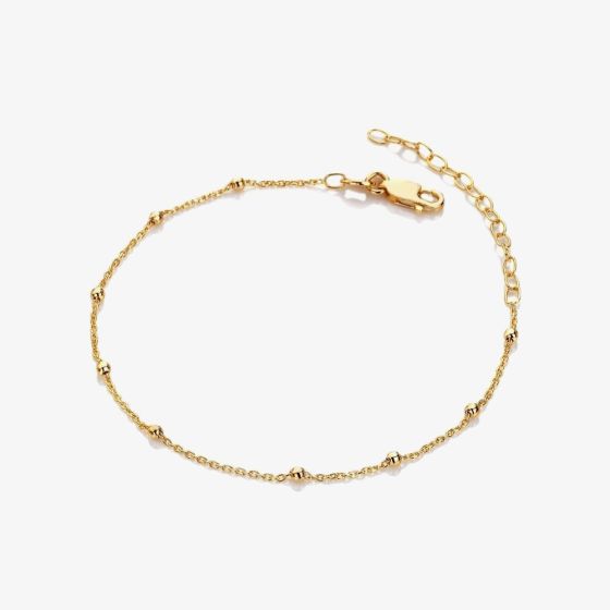Hot Diamonds HD x Tasha Ghouri Gold Bead Chain Bracelet DL683