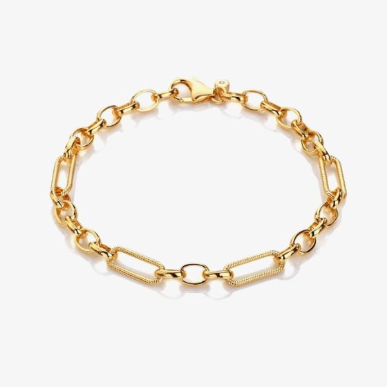 Hot Diamonds HD X Tasha Ghouri Gold Plated Statement Link Bracelet DL685