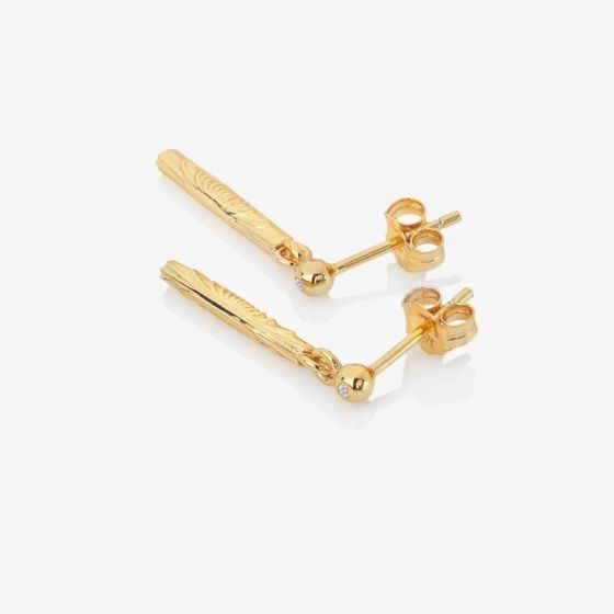 Hot Diamonds HD X Golden Edit Golden Edit Hope Bar Earrings DE680