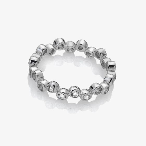 Hot Diamonds Tender Sterling Silver White Topaz Ring DR208