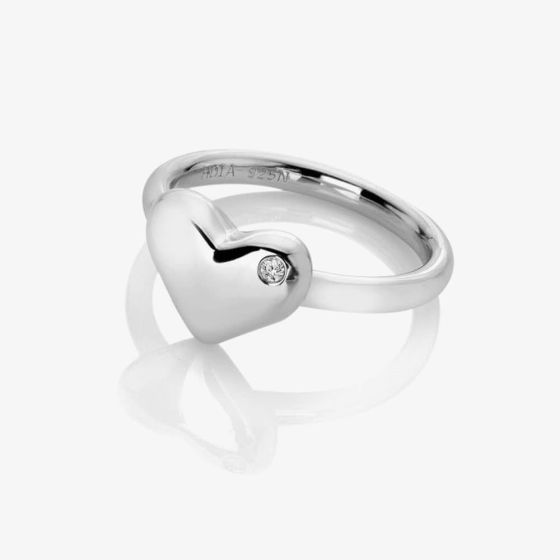 Hot Diamonds Sterling Silver Desire Heart Ring DR274