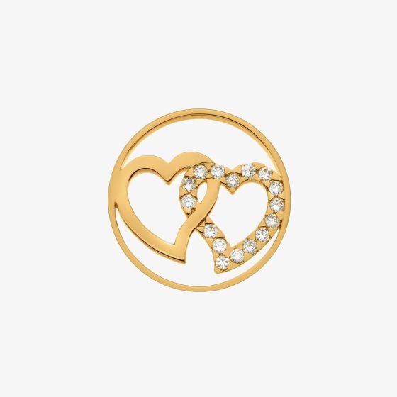 Hot Diamonds Emozioni Companionship Gold Plated 33mm Coin EC551