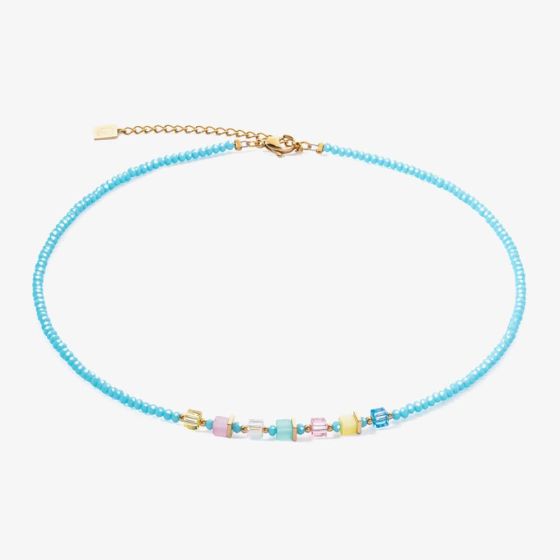 Coeur De Lion Joyful Colours Turquoise Crystal Necklace 4357/10-1506