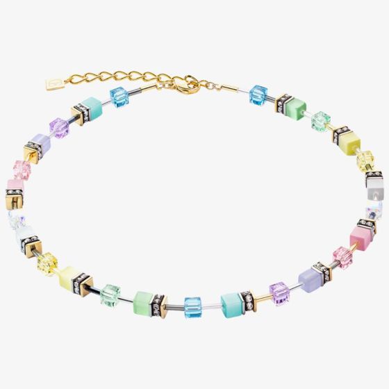 Coeur De Lion GeoCUBE Iconic Gentle Multicolour Crystal Necklace 2838/10-1576