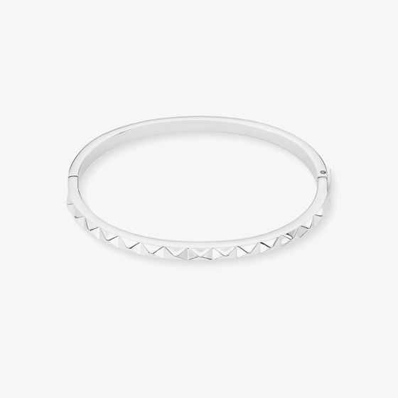 Coeur De Lion Silver Tone Patterned Bangle 0135/32-1700_19