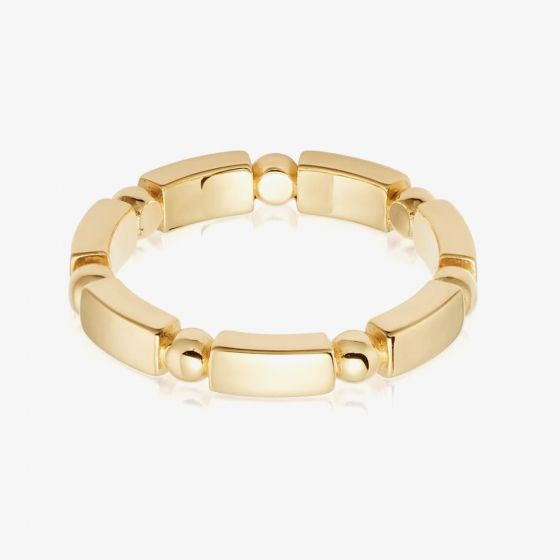 Daisy London Stacked Gold Plated Chunky Ring SRB9004_GP