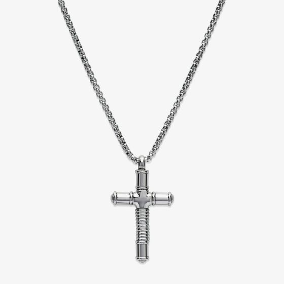 Unique Stainless Steel Cross Necklace AN-112/50CM
