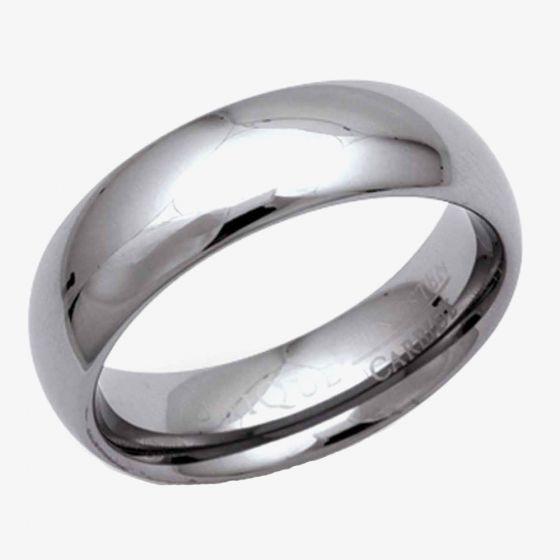 Unique Mens Tungsten Carbide 7mm Polished Ring TUR-22